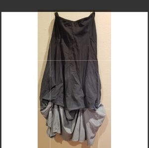 Blue ombre maxi skirt